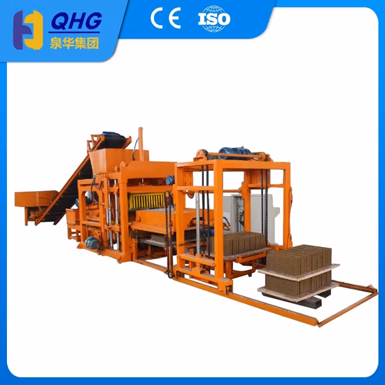 Qt8-15 Pavimentadora de Cor Hidráulica Automática Totalmente Intertravada Construção Oca Sólida Cinza Mosca Areia Cimento Bloco de Concreto Máquina para Fabricação de Tijolos com Preço Mais Baixo